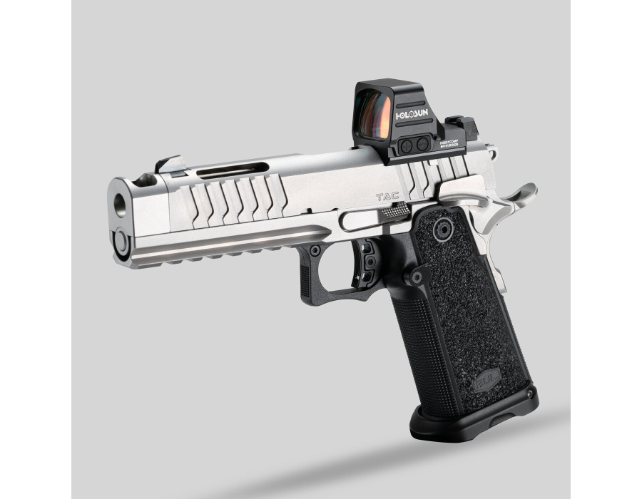 BUL Armory SAS II TAC COMP 5″ – Silver, cal. 9x19 BUL Armory SAS II TAC COMP 5″ – Silver, cal. 9x19