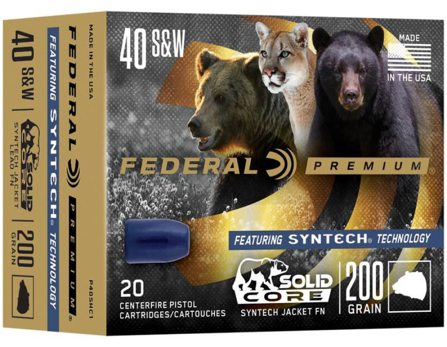 .40 S&W Federal Premium Solid Core 200grn / 12,96g .40 S&W Federal Premium Solid Core 200grn / 12,96g