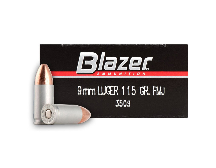 9mm Luger Blazer 115gr/7,45g FMJ 9mm Luger Blazer 115gr/7,45g FMJ