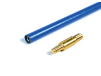 StilCrin Varnished rod for rifle, special ball bearings handle + adapter 1/8 - 8/32, Ø 6mm