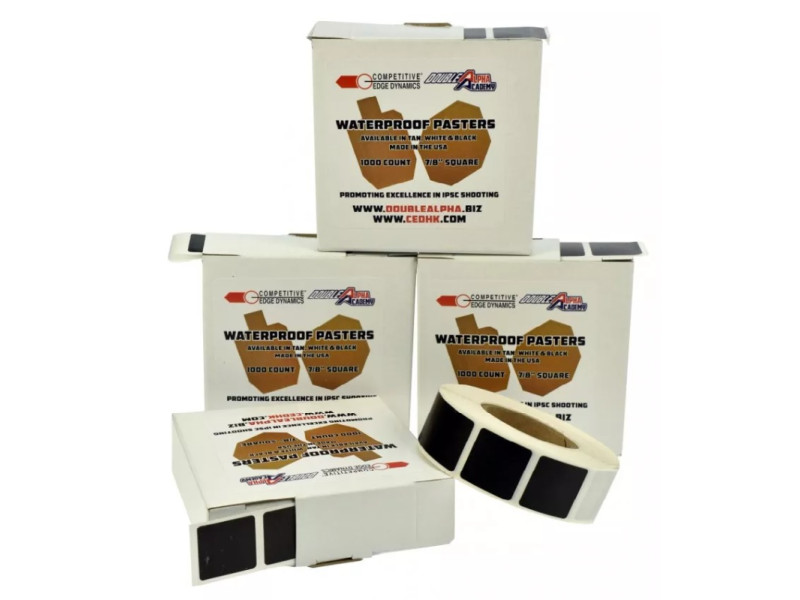 CED/DAA Waterproof Target Pasters - Black