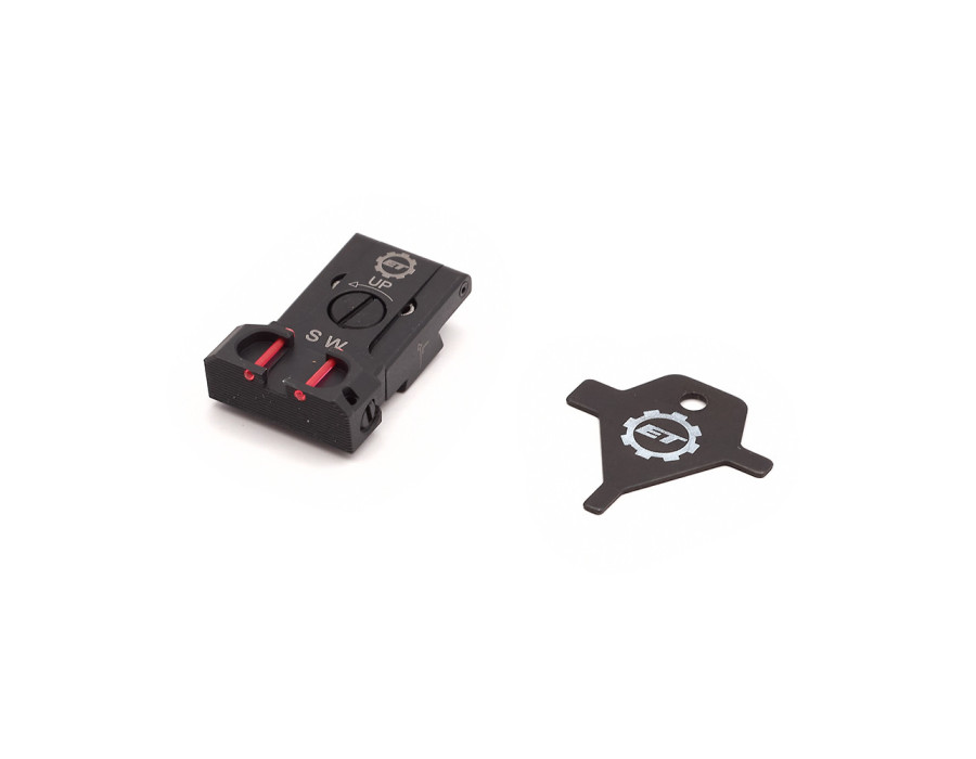 Eemann Tech Adjustable Fiber Optic Rear Sight for CZ SP-01 Shadow and CZ Shadow 2 Eemann Tech Adjustable Fiber Optic Rear Sight for CZ SP-01 Shadow and CZ Shadow 2