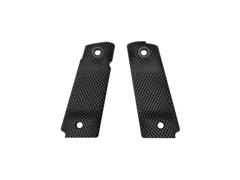 Eemann Tech Ultimate lange Aluminium-Griffschalen für 1911 – Schwarz, Größe S