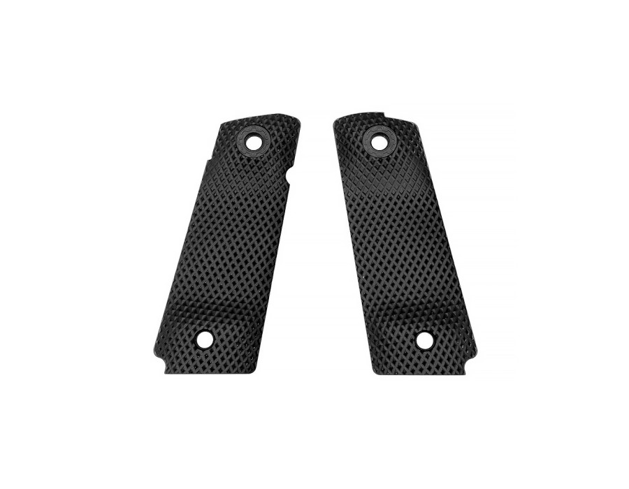 Eemann Tech Ultimate lange Aluminium-Griffschalen für 1911 – Schwarz, Größe S