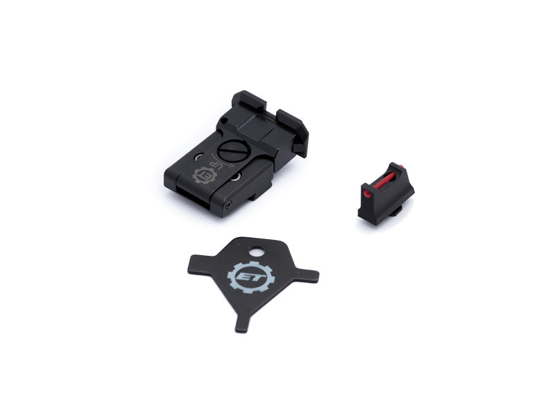 Eemann Tech állítható irányzékkészlet Glock pisztolyhoz – 1,5 mm optikai szál