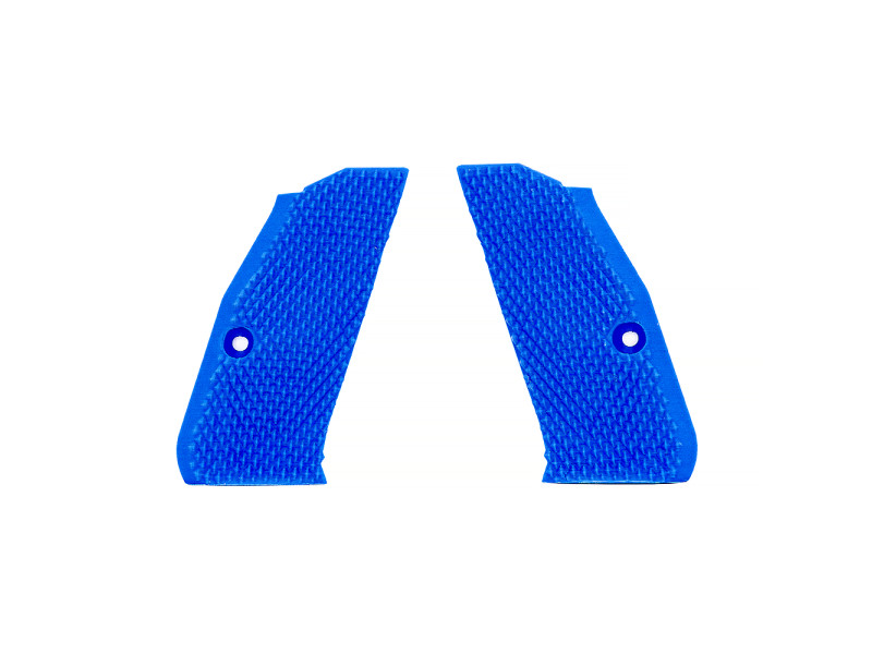 Eemann Tech 3D geriffelte Kunststoff-Griffschalen für CZ Shadow 2 Compact – Blau