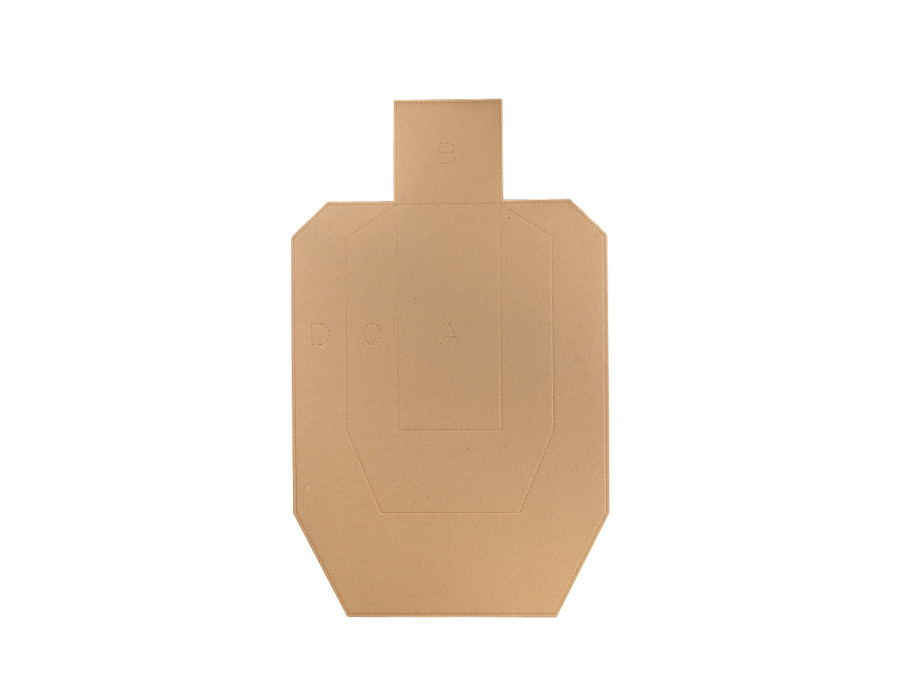Eemann Tech SRA-Kartonzielscheibe Braun/Weiß – 100 Stk./Packung