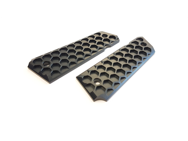 Aluminum grips for 1911 BM62 black