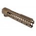 Strike Industries 10" M-lok predpažbie AR15 - FDE
