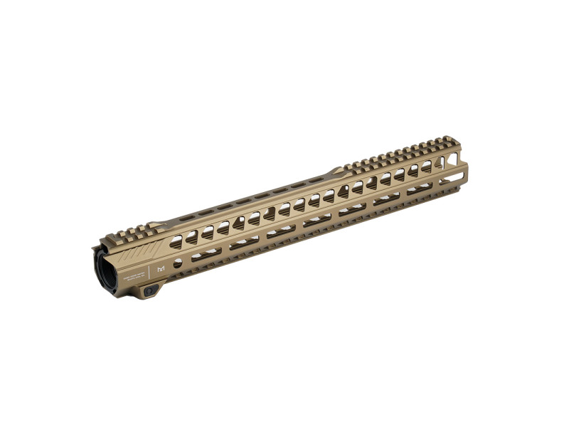 Strike Industries 15,5" M-lok predpažbie AR15 - FDE