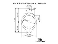 Superlative Arms nastaviteľný Gas Block pre AR15 - .875