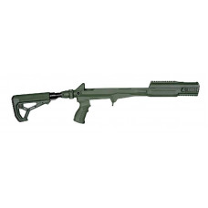Complete SKS Chassis System With Shock Absorbing M4 Tube & Buttstock M4 SKS SB - Green