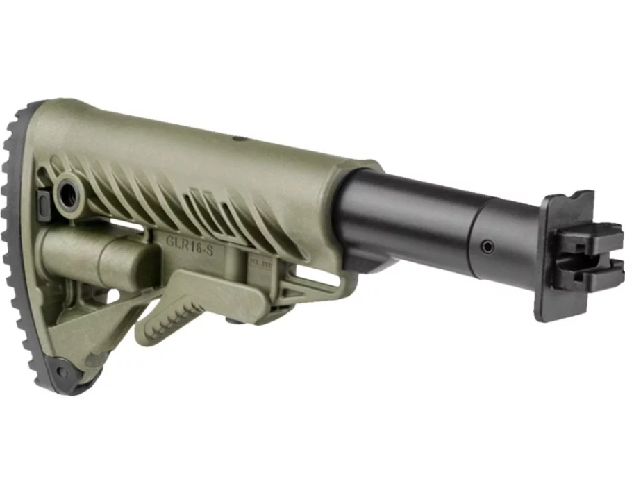 Fab Defense M4 Collapsible Buttstock for Vepr 12 - Green