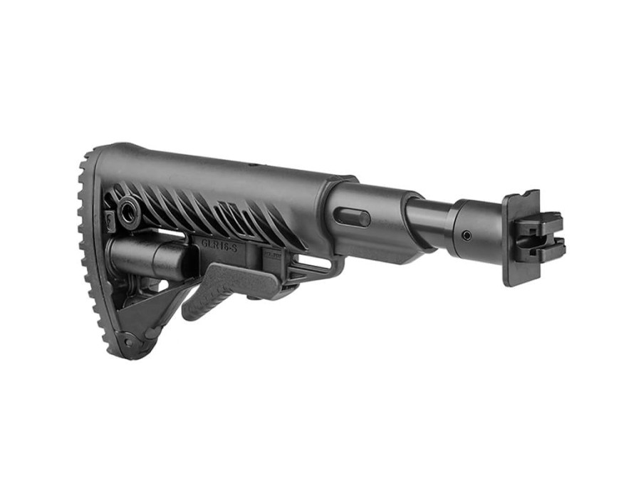 Schaft mit Rückstoßdämpfer FAB VEPR-12 - M4 schwarz