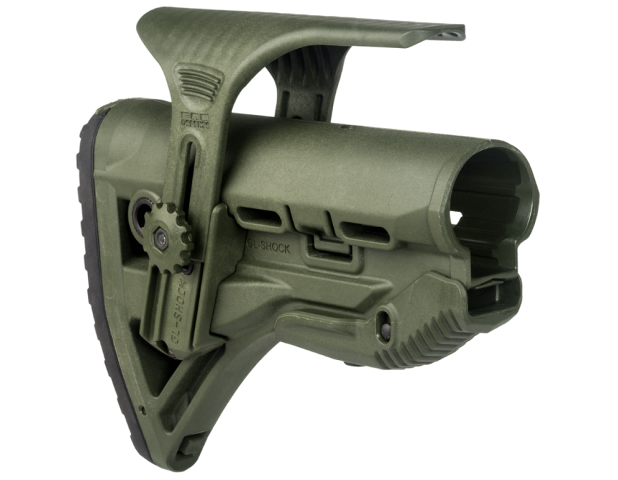Pažba s absorbérom a lícnicou FAB GL-SHOCK CP zelená