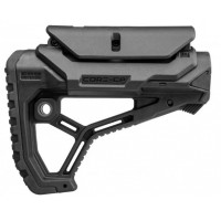 Fab Defense AR15/M4 Buttstock with adjustable Cheek-Rest for Mil-Spec and Commercial Tubes GL-CORE CP - Black