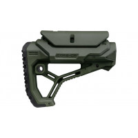Fab Defense AR15/M4 Buttstock with adjustable Cheek-Rest for Mil-Spec and Commercial Tubes GL-CORE CP - Green