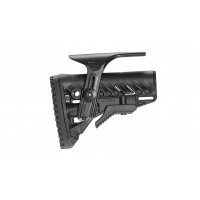 M4/AR15 Tactical Buttstock with Adjustable Cheek Rest GLR-16 CP - Black
