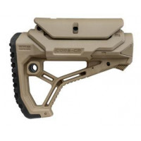 Fab Defense AR15/M4 Buttstock with adjustable Cheek-Rest for Mil-Spec and Commercial Tubes GL-CORE CP - Flat Dark Earth