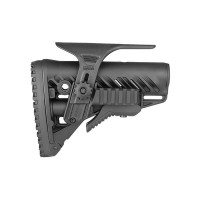 M4/AR15 Tactical Buttstock With Picatinny Cheek Rest GLR-16 PCP - Black