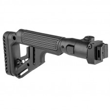 Fab Defense Folding Buttstock w/ Cheek Piece For AKS-74U (Polymer Joint) - Black