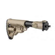 Fab Defense M4 Folding Collapsible Buttstock for Milled AK 47 (Polymer hinge) - Flat Dark Earth Fab Defense M4 Folding Collapsible Buttstock for Milled AK 47 (Polymer hinge) - Flat Dark Earth