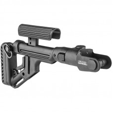 Fab Defense Folding Buttstock w/ Cheek Piece for AKMS (underfolder) - Black