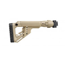 Fab Defense Folding Buttstock w/ Cheek Piece For AKS-74U (Polymer Joint) - Flat Dark Earth