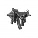 Pažba sklopná FAB pre H&K MP5 - M4 čierna
