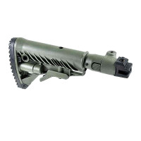 M4 Shock Absorbeing Folding Buttstock for AKM (Polymer Joint) M4-AKP SB - Green