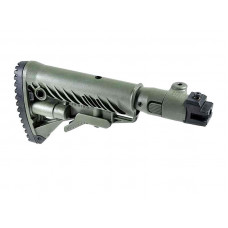 M4 Shock Absorbeing Folding Buttstock for AKM (Polymer Joint) M4-AKP SB - Green M4 Shock Absorbeing Folding Buttstock for AKM (Polymer Joint) M4-AKP SB - Green