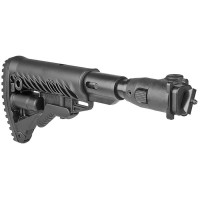 Fab Defense M4 Shock Absorbeing Folding Buttstock for Milled AK47 (Polymer Joint) - Black