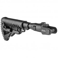 Fab Defense M4 Folding Collapsible Butt stock w/ Shock Absorber for AKMS (underfolder) - Black