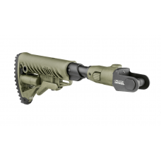 Fab Defense M4 Folding Collapsible Butt stock w/ Shock Absorber for AKMS (underfolder) - Green Fab Defense M4 Folding Collapsible Butt stock w/ Shock Absorber for AKMS (underfolder) - Green