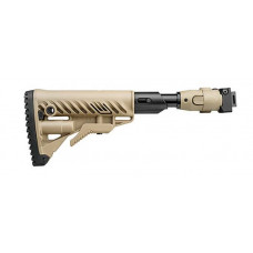 Fab Defense M4 Shock Absorbeing Folding Buttstock for AKS-74U (Polymer Joint) - Flat Dark Earth Fab Defense M4 Shock Absorbeing Folding Buttstock for AKS-74U (Polymer Joint) - Flat Dark Earth