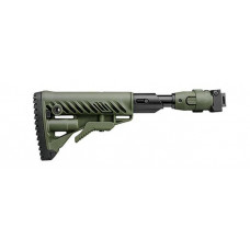 Fab Defense M4 Shock Absorbeing Folding Buttstock for AKS-74U (Polymer Joint) - Green Fab Defense M4 Shock Absorbeing Folding Buttstock for AKS-74U (Polymer Joint) - Green