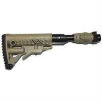 Fab Defense M4 Folding Collapsible Buttstock w/ Shock Absorber for Galil AR/SAR - Flat Dark Earth