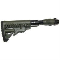 Fab Defense M4 Folding Collapsible Buttstock w/ Shock Absorber for Galil AR/SAR - Green