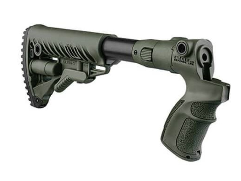 Pažba sklopná s rukoväťou FAB pre Mossberg 500 - M4 zelená
