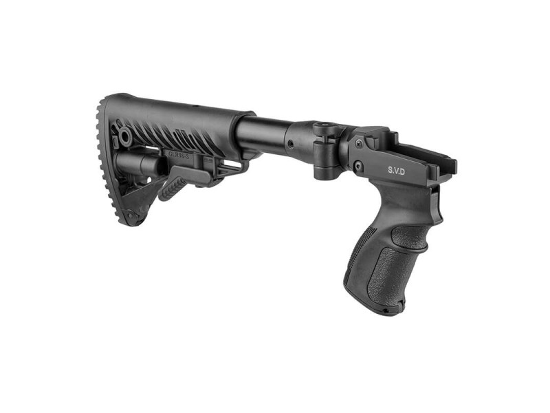 Pažba sklopná s rukoväťou FAB pre SVD - M4 čierna