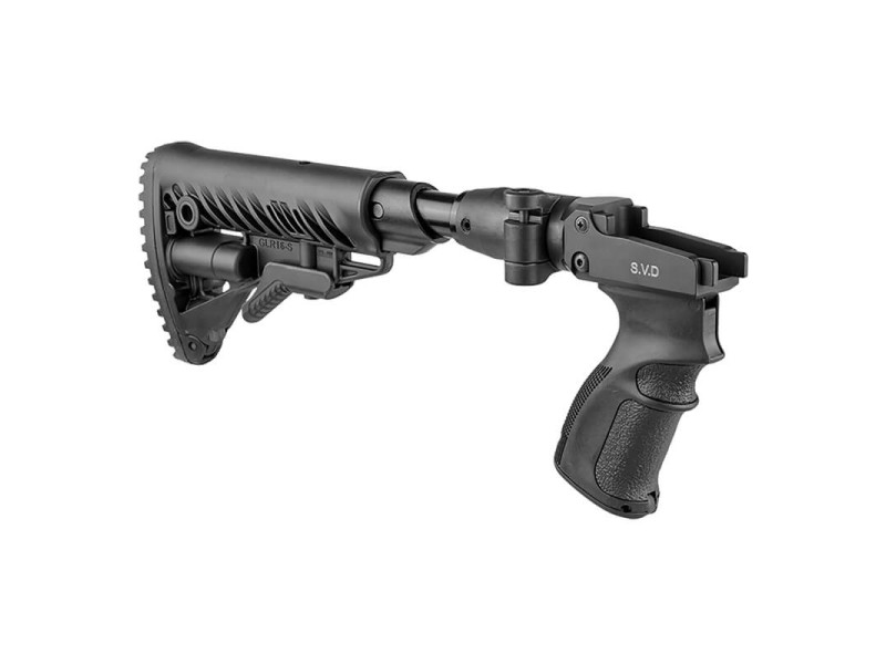 Pažba sklopná s rukoväťou a absorbérom FAB pre SVD - M4 čierna
