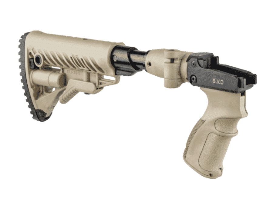 Pažba sklopná s rukoväťou a absorbérom FAB pre SVD - M4 piesková