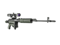 Pažba sklopná s rukoväťou a absorbérom FAB pre SVD - M4 zelená