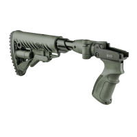 Pažba sklopná s rukoväťou a absorbérom FAB pre SVD - M4 zelená