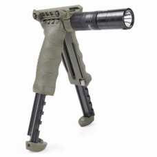 Fab Defense Bipod-Foregrip with Built-in Tactical Light T-POD Generation 2 SL - Green