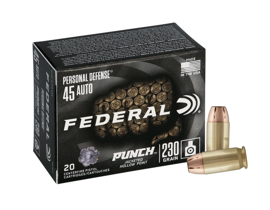 .45Auto Federal Personal Defense Punch 230gr/14,90g JHP .45Auto Federal Personal Defense Punch 230gr/14,90g JHP