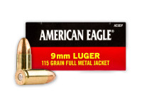 9mm Luger American Eagle 115gr/7,45g FMJ (AE9DP) 9mm Luger American Eagle 115gr/7,45g FMJ (AE9DP)