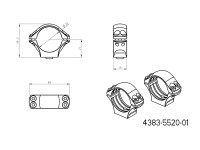 Obejmy JKN UNI 30mm, wysokość 21mm Obejmy JKN UNI 30mm, wysokość 21mm