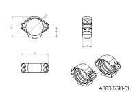 Obejmy JKN UNI 30mm, wysokość 18mm Obejmy JKN UNI 30mm, wysokość 18mm