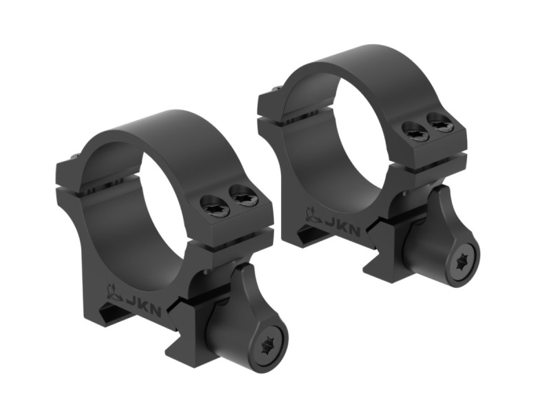 Двухсоставное крепление JKN на Weaver, кольца 30mm, высота 20,5mm, рычажный зажим